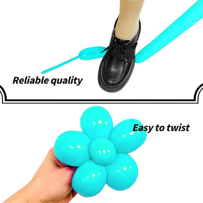 Teal Long Balloons Premium 260 Twisting Balloons Animals Magic - Image 4