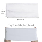 Headbands for Women 3 Pcs Wide Cotton Headband Non-slip Stretchy Elastic Head Wrap Holder Hair Accessories