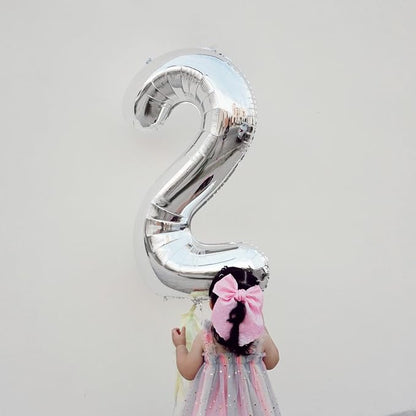 Sliver Number 1 Balloon 40 Inch - Image 4