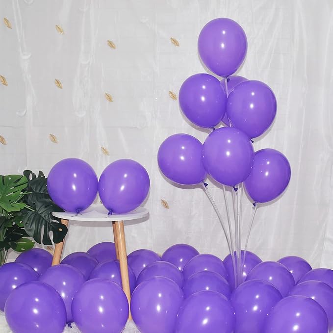 400 Pack Purple Balloons 5 Inch Purple Small Ballons Quality Latex Matte by BAOKUANHU