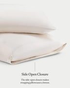 Cozy Earth Standard Pillowcases Set of 2 - Made of 100% Viscose from Bamboo, Ultra-Soft & Luxury, Woven from Naturally Breathable & Lightweight Fabric - Oat
