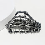 3 Pieces Large Metal Spider Net Hand Hair Claw Clips for Women and Girls Thick Long Hair, Nonslip Skeleton Spooky Barrette Headband Hair Styling Accessories for Halloween Christmas Gifts
