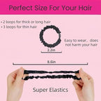 10 Pcs Small Satin Hair Ties No Damage for Women Girls Thick Thin Hair, Small Satin Scrunchies Hair Ties Skinny Hair Elastic Bands Ponytail Holders for Women Hair Accessories (Multicolor)