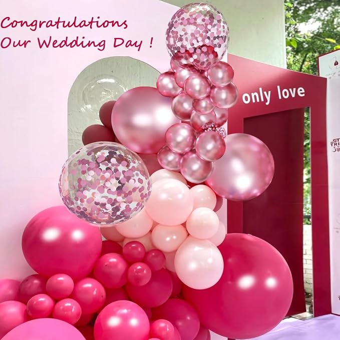 MEBAY Pink Balloon Arch Kit - Image 3
