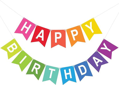 Happy Birthday Banner Birthday Party Banner NO DIY Happy Birthday Sign | by KINGLAKEGARDEN