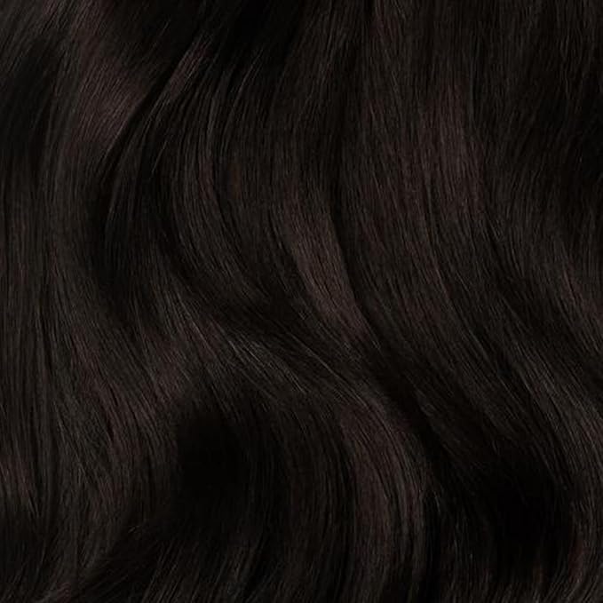 Luxy 100% Remy Human Hair – Halo Clip-In Hair Extensions –Natural Looking Volume & Length - One-Piece - Easy 5-Min Application 150 grams 12" Mocha Brown Halo