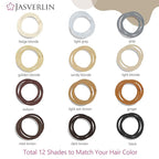 Dark Brown Hair Elastics Ties for Women, Small Hair Scrunchies Band Ponytail Holders No Damage No Pull No Slip for Thick Thin Hair 50 pieces (Dark Brown)