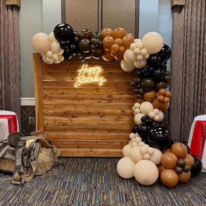 Black and Brown Balloons Arch Kit - Image 3