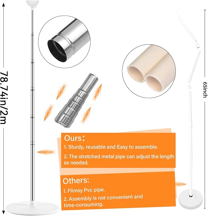 2 Sets Adjustable Balloon Column Stand Kit - Image 3