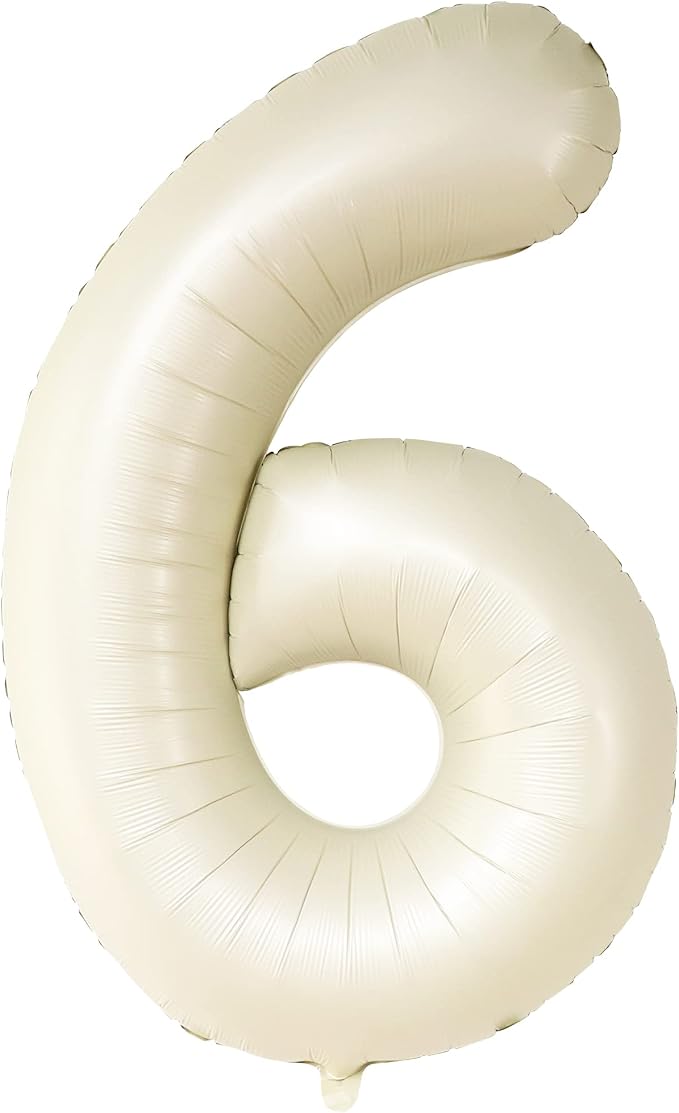 KatchOn Cream Number 1 Balloons - Image 8
