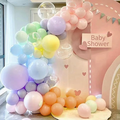 MEBAY Pastel Rainbow Balloon Arch Garland Kit - Image 5