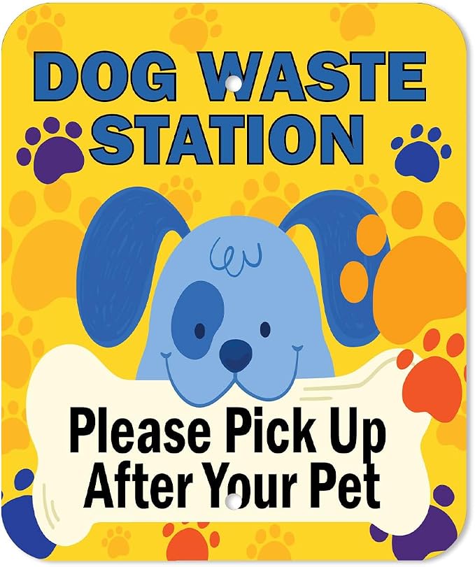 Zero Waste USA - DISPENSE-ART™ Roll Bag Dispenser & Sign - Cartoon Dogs | - Image 2