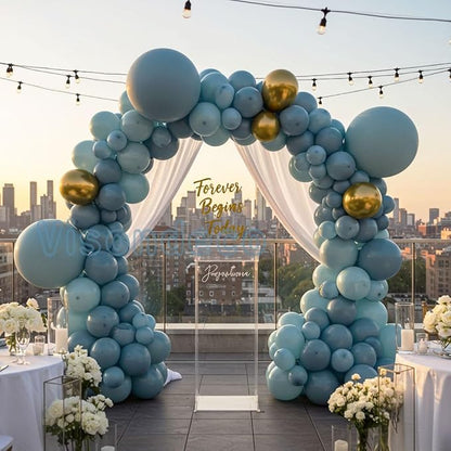 Dusty Blue Balloon Arch Kit - Image 6