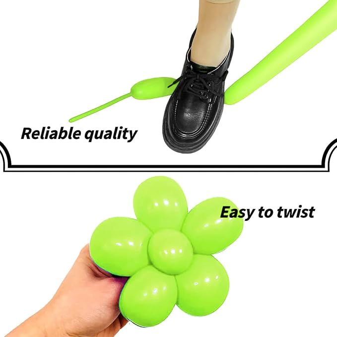 Light Green Long Balloons Premium 260 Twisting Balloons Animals Magic - Image 4