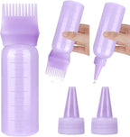Pimoys Hair Oil Applicator Bottles Dye Brush for Women Scalp, Hair Color Products Things with Root Comb Hair Dye Tools, Purple