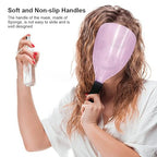 Saycker 3Pcs Face Shield for Hairspray,Plastic Barber Face Shield,Handheld Hairspray Face Shields,Reusable Face Protective Cover for Hairdressing Hair Stylist Cutting Dust Makeup Protector (Pink)