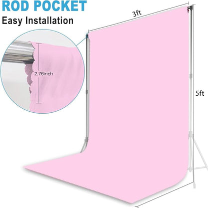 Pink Photography Backdrop for Photoshoot, 3x5 FT | Versatile Studio Photo - Image 2