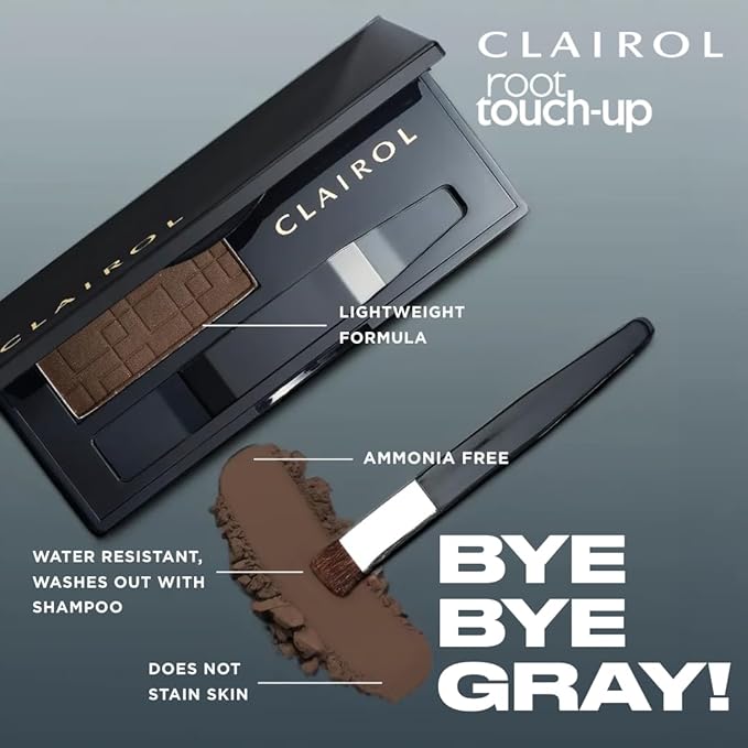 Clairol Root Touch-Up Temporary Concealing Powder, Light Brown Hair Color, Pack of 1