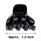 Cobahom 24 Pcs Small Mini Octopus Plastic Hair Claw Clips for Thin Hair - No-Slip Styling Accessories for Women and Girls (Black, Hair Styling)
