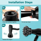 KAHEM Universal Hair Diffuser, Adjustable from 1.77 Inch to 2.76 Inch, Hair Dryer Diffuser Attachment for Frizz-free curly hair,Professional Blow Dryer Diffuser