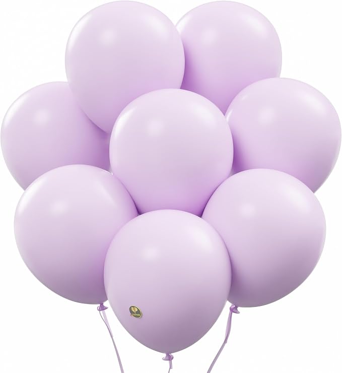 AFTERLOON® Biodegradable Natural Rubber Latex Balloons 50 pcs Pastel Purple 10 by AFTERLOON%C2%AE