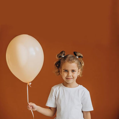 Cream Balloons 10 Pack 36 inch Latex Party Neutral Round Beige Sand White - Image 8