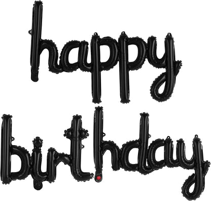 Happy Birthday Balloons Banner Foil Letters Balloons Connected, Personalized by TOTAFAM