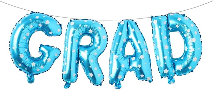 Foil Balloons Congrats Graduation Party Balloons Congratulations Letter Grad by RUIANSI