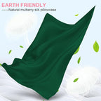 Mulberry Silk Pillow Cases 2 Pack King Size 20x36 Inches with Hidden Zipper, Ultra Smooth and Soft Breathable Cooling Silk Satin Pillowcase Set of 2, Better for Hair and Skin, Gifts for Women Men