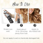 Jerome Russell Temporary Hair and Body Glitter Color Spray, Travel Spray, Lightweight, Adds Sparkly Shimmery Glow, Perfect to use On Hair, Skin, or Clothing, 2.2 oz - Glitter GOLD x 1 Pack