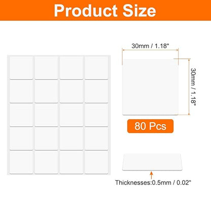 HARFINGTON 80pcs Double Sided Sticky Tape Dots, Adhesive Two Sided Nano Dots - Image 2