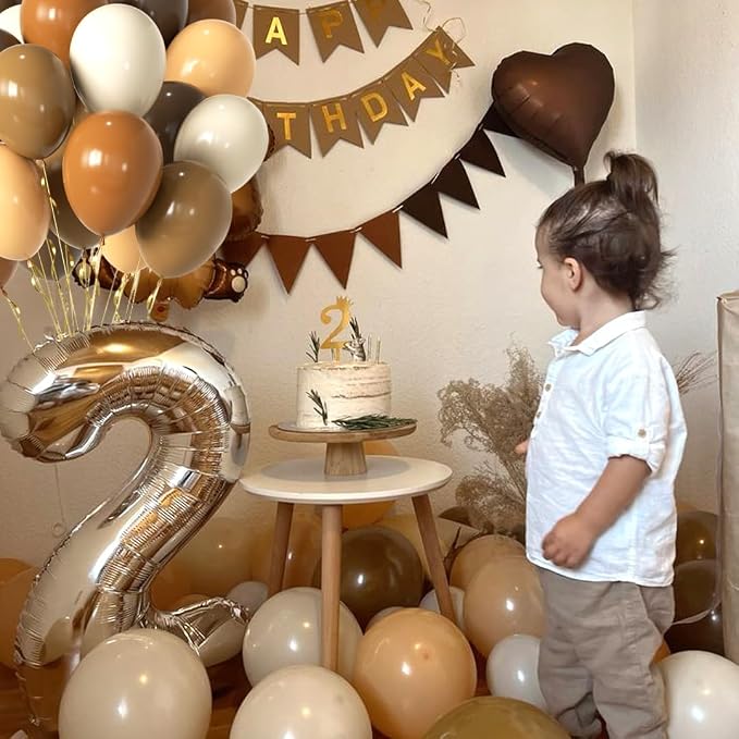Brown Party Balloons - Image 3