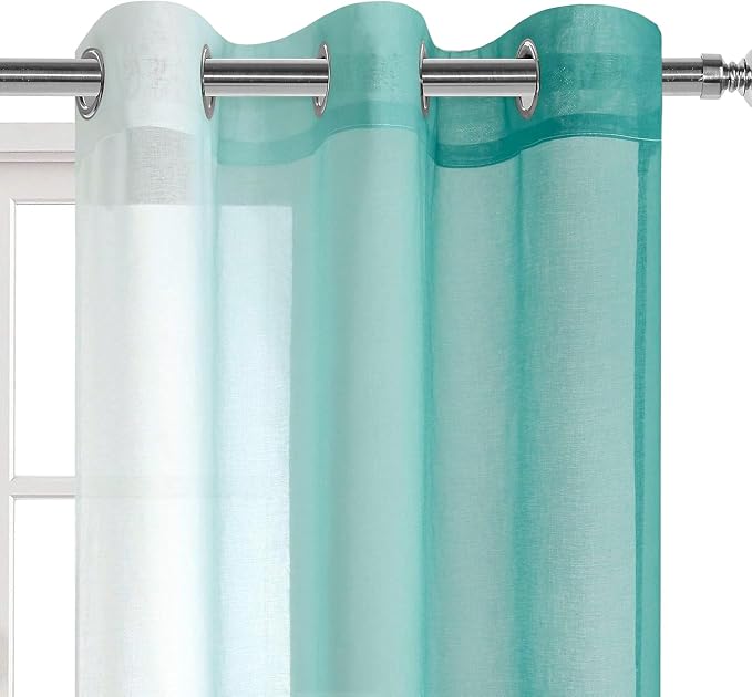 DWCN Ombre Short Sheer Curtains - Image 5