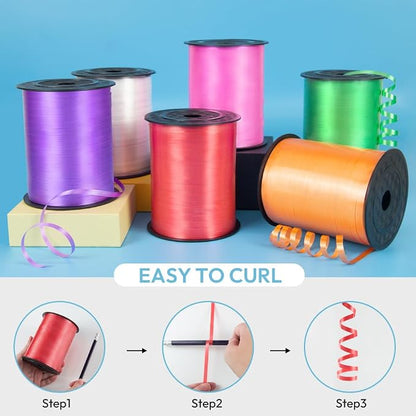 500 Yards Curling Ribbon for Gift Wrapping, 3/16" Balloon String for Christmas - Image 5