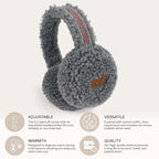 C.C Soft Winter Warm Adjustable Headband Ear Warmer Earmuffs