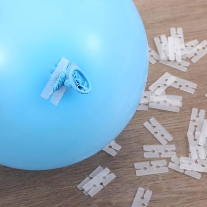 300 PCS Balloon Clips H Shape, Plastic Balloon Ties - Image 4