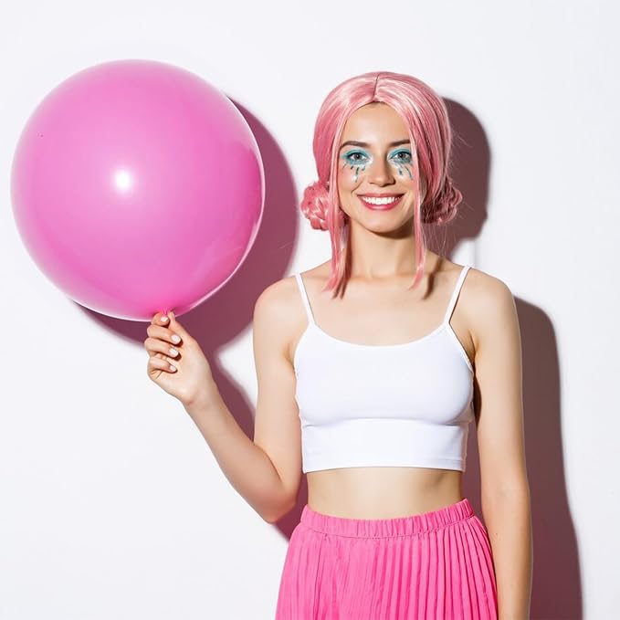 Pink Balloons Pink Birthday Decorations 10 Pack 36 inch Round Gender Reveal - Image 7
