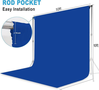 Royal Blue Photography Backdrop - Image 2