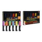 12 Colors Instant Hair Color Comb Washable Quick Dry Vibrant Temporary Color,Provides Vibrantss Temporary Hairs Color,Suitable for All Ages Perfect for Birthday Parties and Gifts