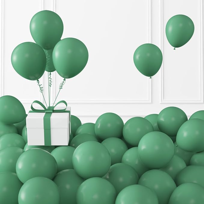 Retro Bean Green Balloons, Birthday Decoration, Wedding Party, Baby Shower by KALOR