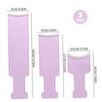 3PCS Hair Highlighting Kit, Plastic Board with Arc Comb Teeth, Easy to Use Widened Hair Dye Kit for Sectioning
