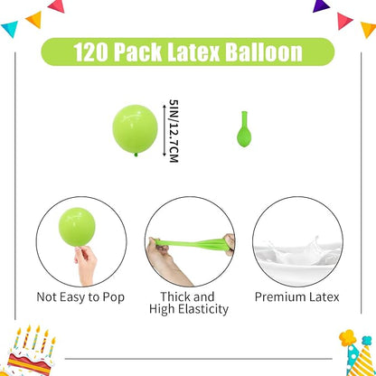 Lime Green Christmas Balloons - Image 2