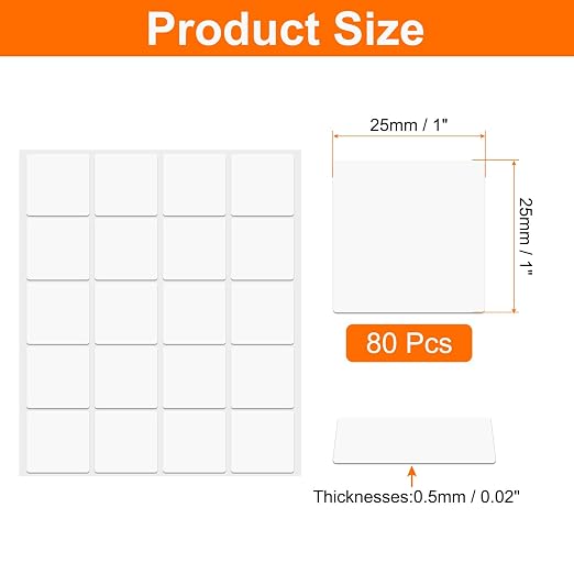 HARFINGTON 80pcs Double Sided Sticky Tape Dots, Adhesive Two Sided Nano Dots - Image 2