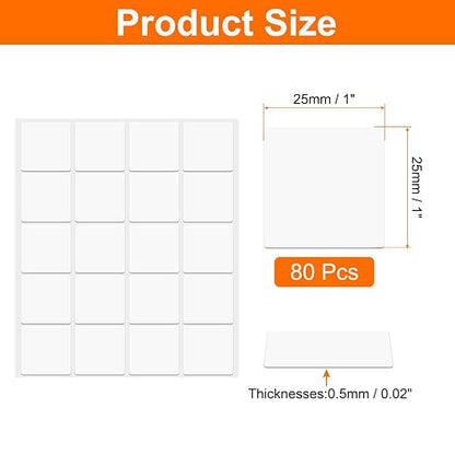 HARFINGTON 80pcs Double Sided Sticky Tape Dots, Adhesive Two Sided Nano Dots - Image 2