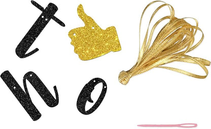 Black Glitter Holy Shit You Did It Banner - Image 3