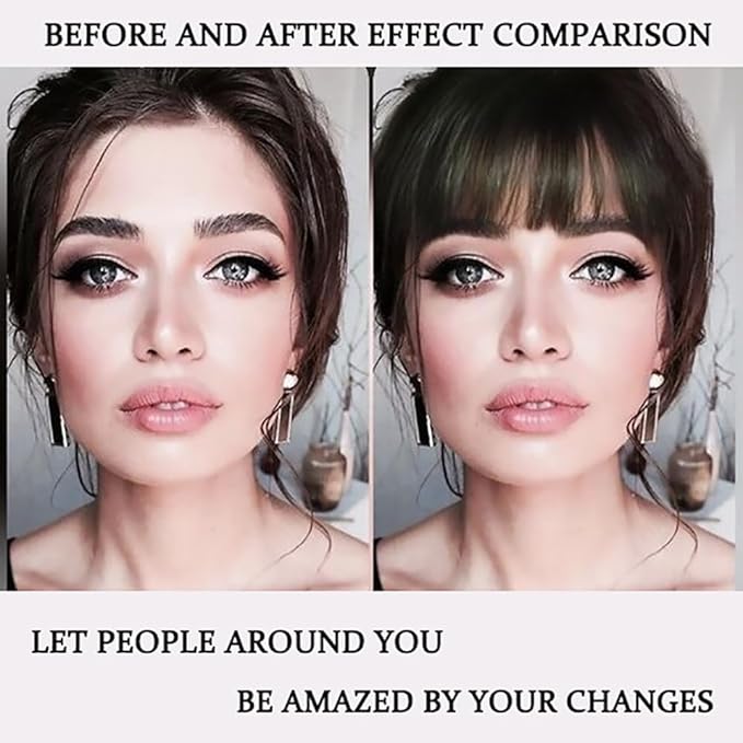 ORIGEN Clip in Bangs Real Human Hair Clip on Wispy Bangs Fringe with Temples Hairpieces Fake Front Bangs Extensions for Women Ice Blonde Color