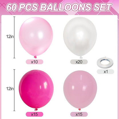 Pink and White Balloons - Image 2
