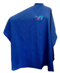 CHARLENE Professional Cutting Cape for Salon Hair Styling, Barber Haircut, Coloring, Skincare, Makeup (DS Logo, NAVY BLUE)