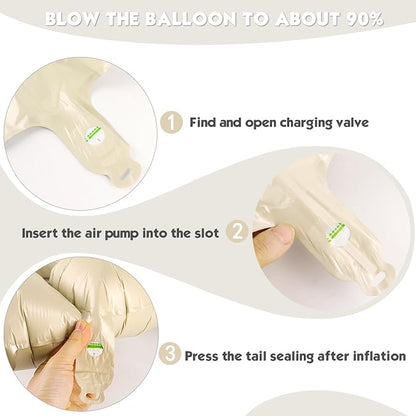 40 Inch Cream Number 3 Balloon Birthday Party Decorations - Image 6
