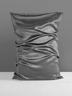 Mulberry Silk Pillowcase for Hair and Skin, SGMSILK 22 Momme Natural Silk Pillow Cases with Zipper, 6A Soft and Smooth Single Sided Pure Silk Pillow Cover (Dark Gray, Queen 20"x30")